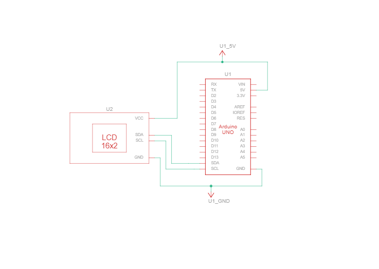 LCD Hello World Schematic