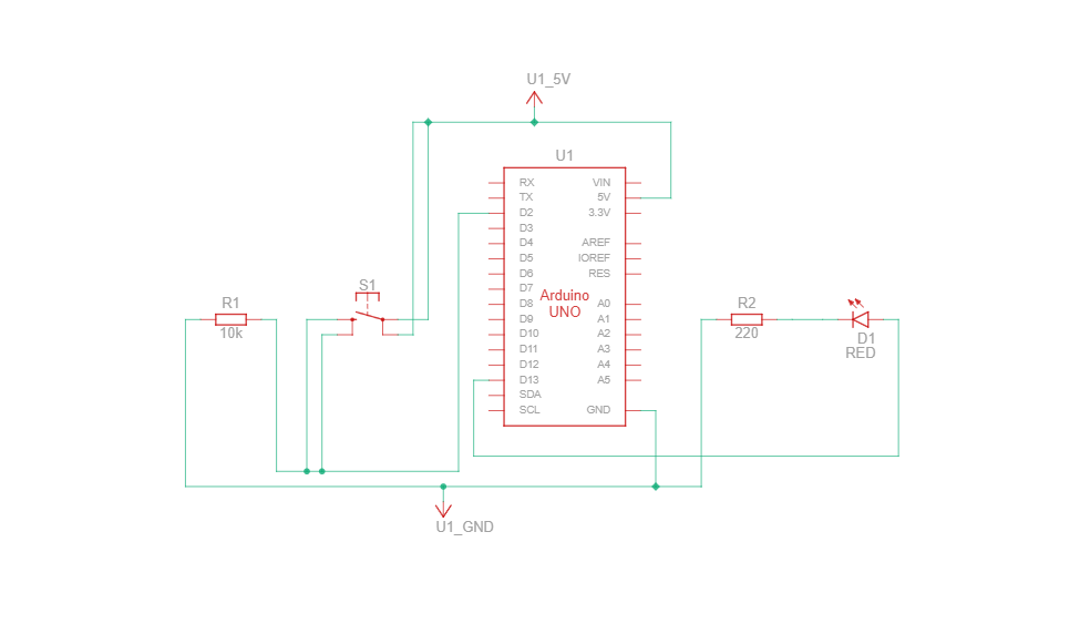 Button LED Schematic