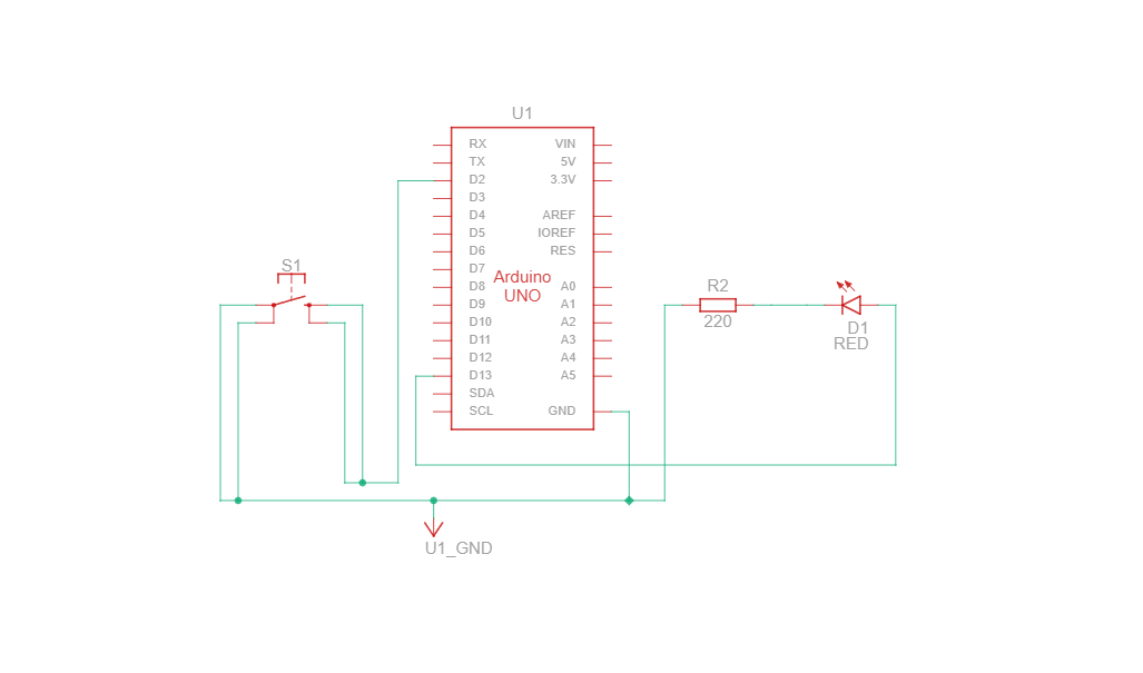 Button LED Schematic